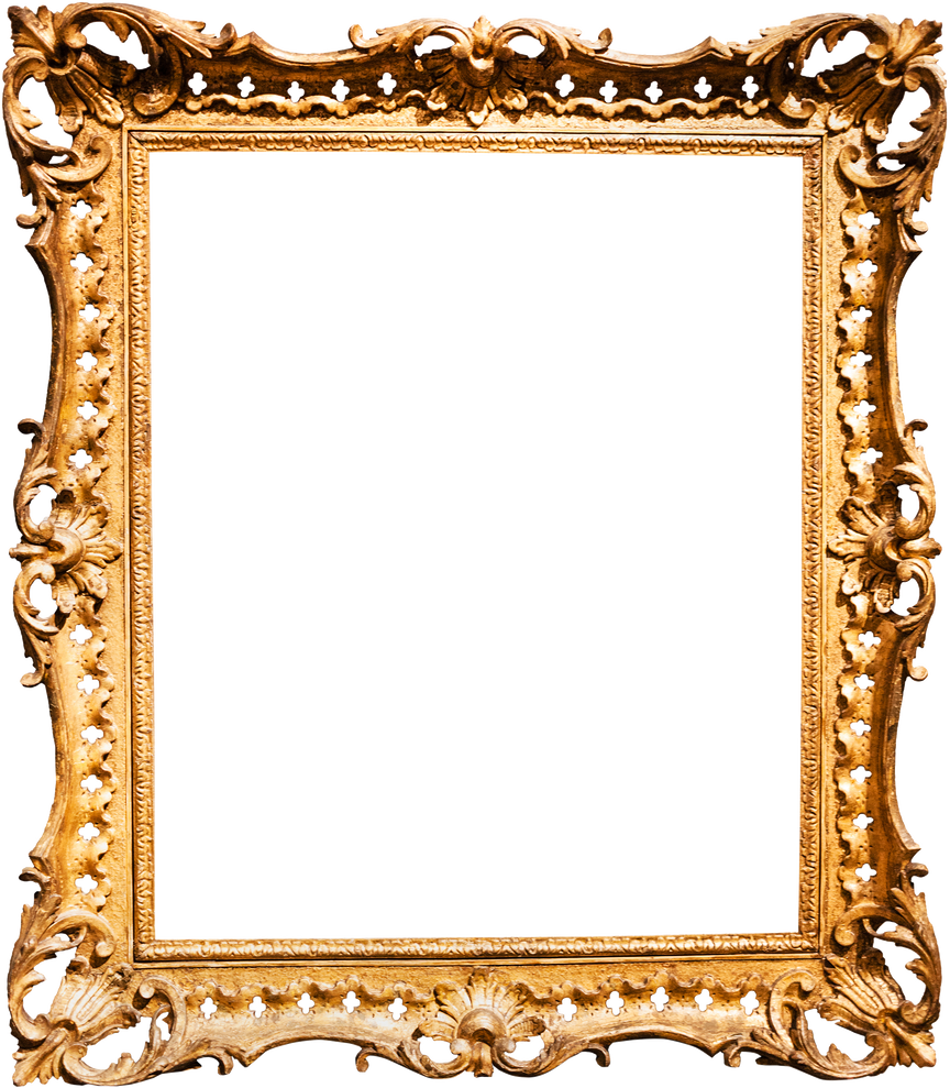 Vertical Baroque Wooden Picture Frame
